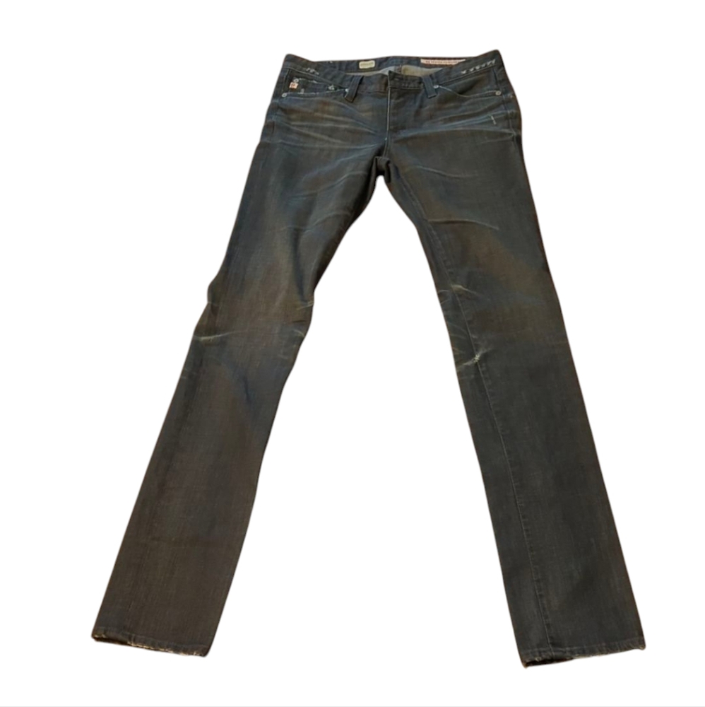 AG Adriano Goldschmied Premiere Skinny Straight Jeans - Irregular Size 27